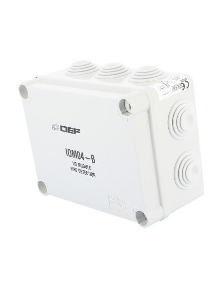 Módulo de interfaz Def direccionado en caja de plástico.